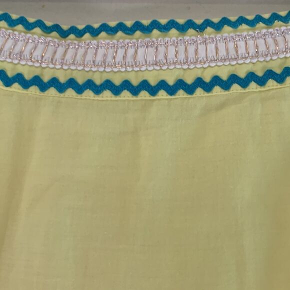 Tibi yellow decorative skirt Fully lined Size 2 - Picture 6 of 11
